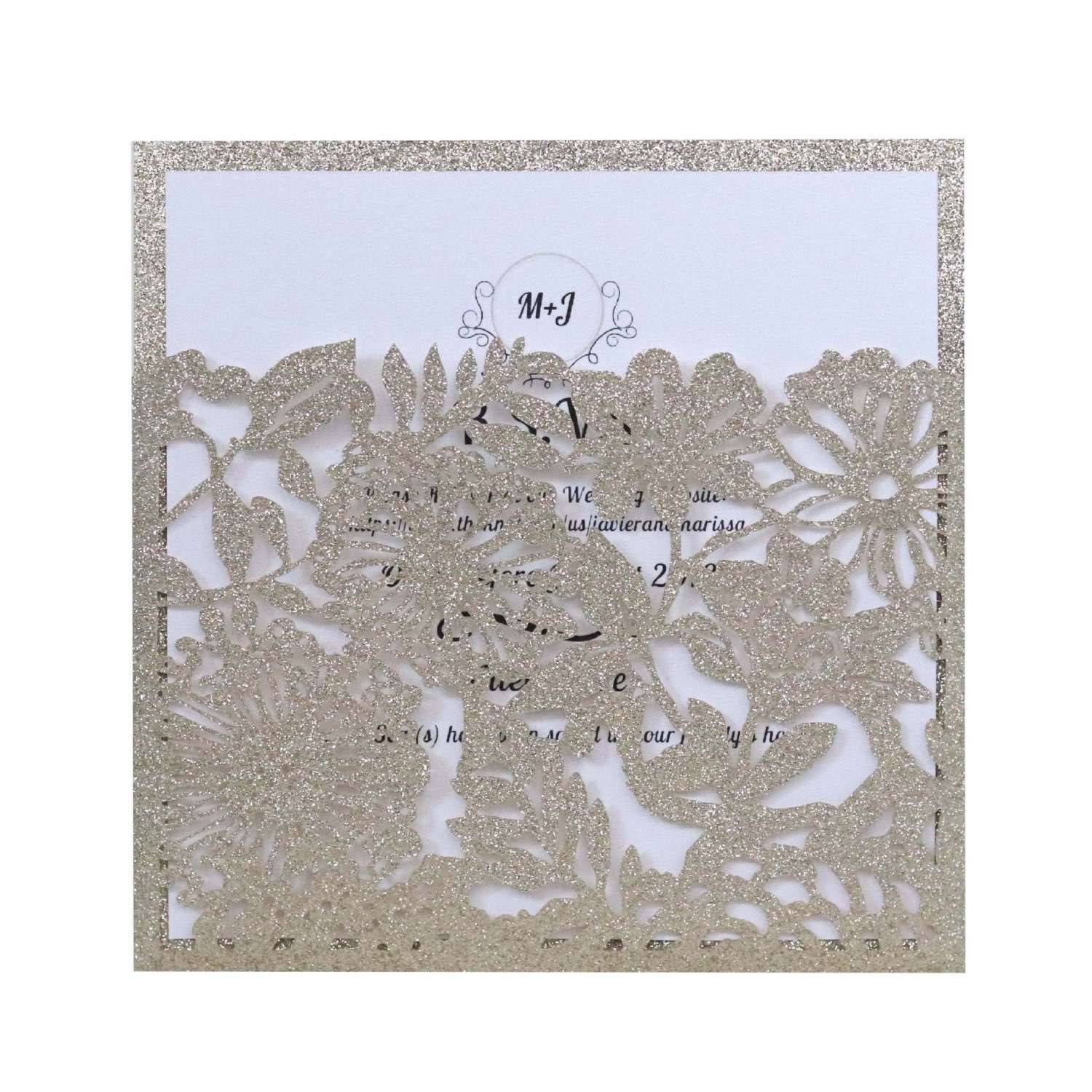 Slap- up Pocket Invitation  Business Invitations Laser Greeting Card